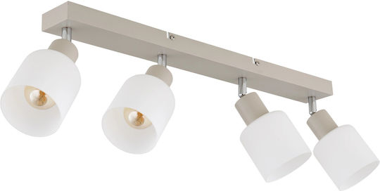 Globo Lighting Spot Cu 4 Lumini Și Cu Bază De Bec E14 În Culoare Bej Globo Lighting Spot Cu 4 Lumini Și Cu Bază De Bec E14 În Culoare Bej