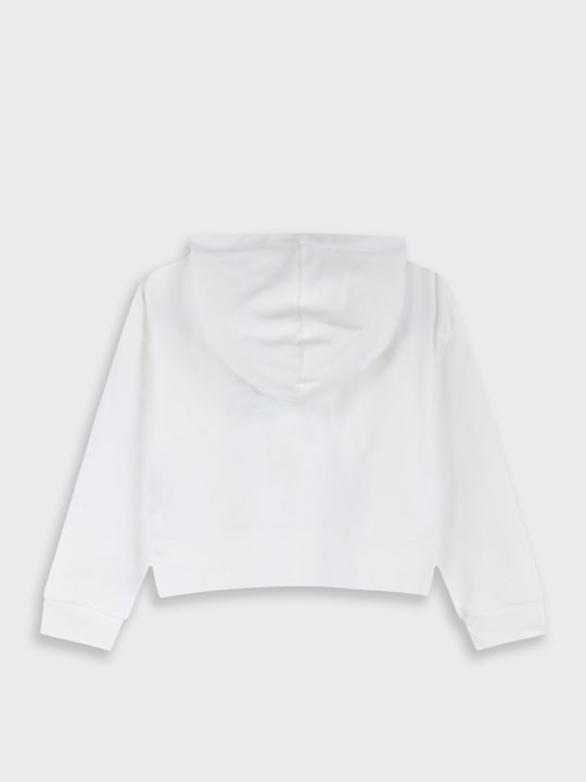 Kinder-Sweatshirt Strickjacke mit Kapuze Flieder