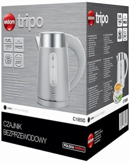 Eldom C185 B Tripo Wasserkocher 800ml 1000W Weiß