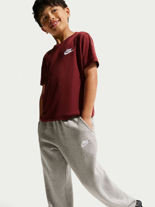 Sportswear Club Детско долнище на анцуг Сив