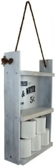 Raft De Perete Antique Alb 40x13x60cm