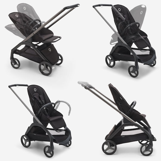 Bugaboo Dragonfly Cărucior Reglabil Pentru Bebeluși Potrivit Pentru Nou-Născuți Negru 7.9kg