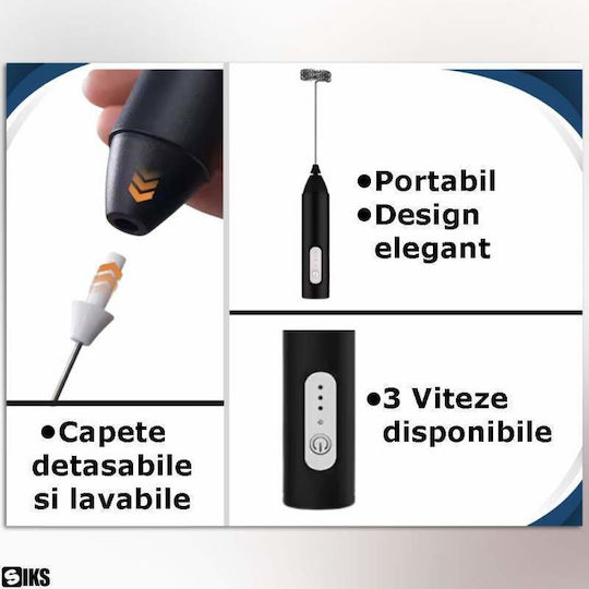 Aparat de făcut frappe de mână cu baterie gri