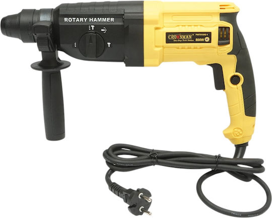 Crownman Ciocan Rotopercutor Electric 800W cu Priză SDS Plus