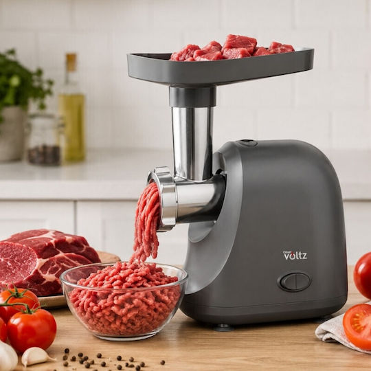 Voltz Fleischwolf für Hackfleisch und Tomaten 800W Grau
