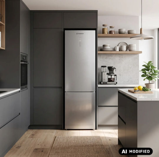 Morris Fridge-Freezer 330lt Total NoFrost H201xW59.5xD63.5cm Inox T73329EBN