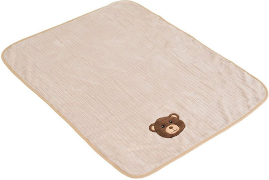 Cangaroo Babydecke Wickeltücher für Kinderzimmer Beige 90x75cm