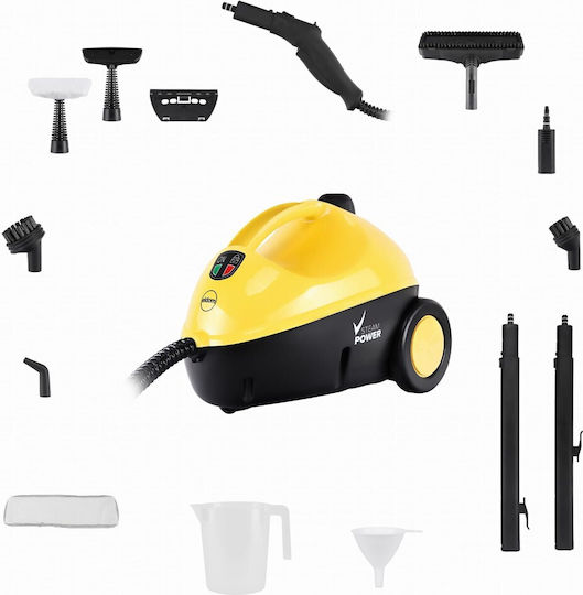 Eldom Vapuro Steam Cleaner 4.5bar with Stick Handle Yellow