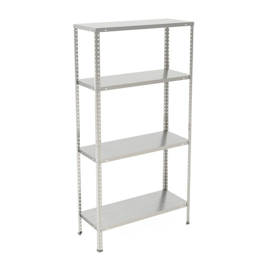 Relaxdays Raft Dexion Galvanizat 75x30x150 cm Cu 4 Rafturi Rezistență Totală 640 kg