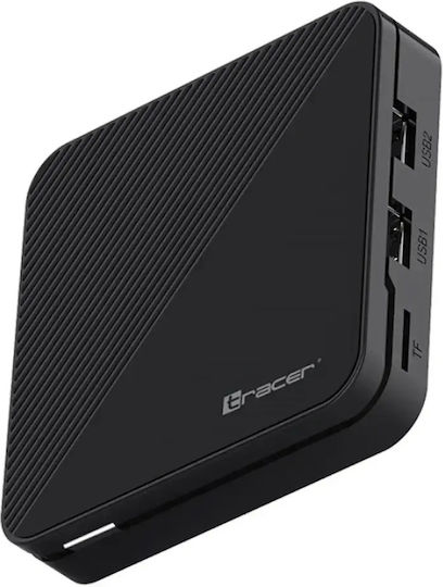 Tracer ТВ кутия TRABOX47667 4K UHD с WiFi USB 2.0 2GB RAM и 16GB Вградена памет с Операционна система Android