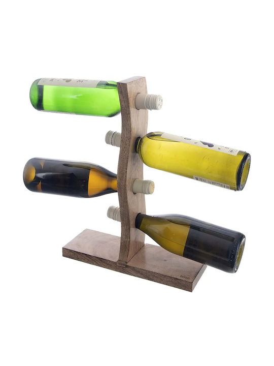 Orion Suport Pentru Sticle De Masă Din Lemn Bej 30.5x39.5x39.5cm