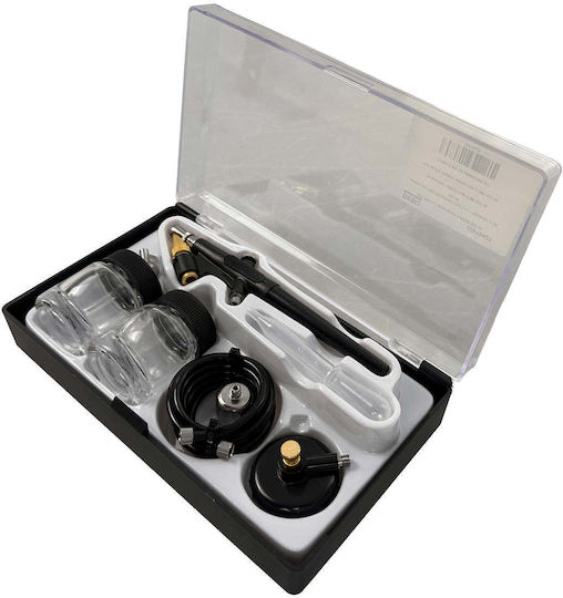 Gebo Aerograf cu Recipient 22ml Duza 0.5mm Presiune 3.5bar Cu Baterie Set