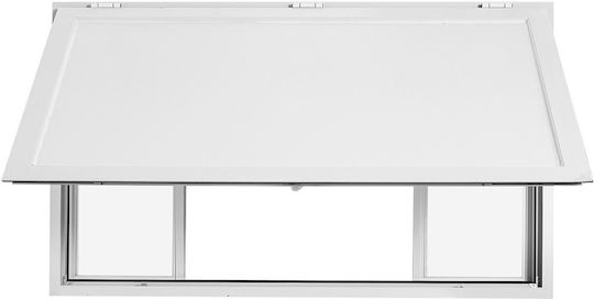 Vevor Concession Window 1524x915mm Service Window Aluminum Alloy Food Truck Serving Base Up To 85 Degrees 4 Sliding Acrylic Windows Awning Door Tow Hook Water Resistant