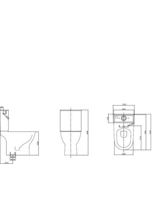 Tema Tonic Floor-Standing Toilet Rimless Tema Tonic Floor-Standing Toilet Rimless