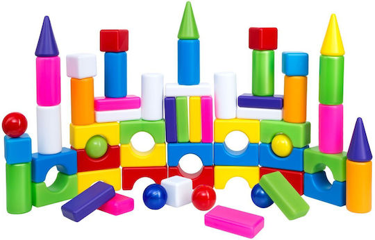 Hashtag Toys Cuburi de construit educative City Life pentru 3+ Ani 60 buc HTB1214