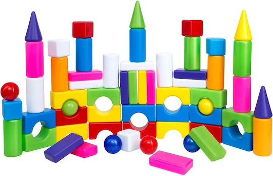 Hashtag Toys Cuburi de construit educative City Life pentru 3+ Ani 60 buc HTB1214