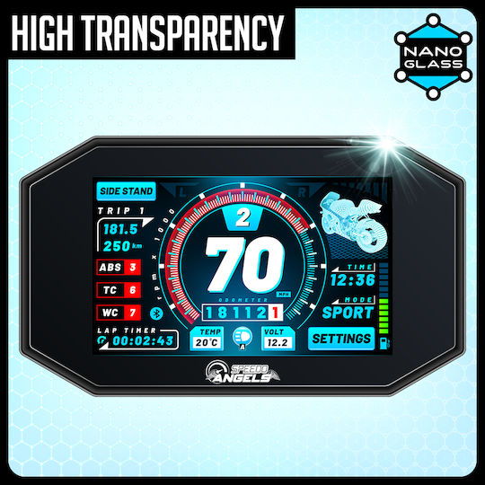 Instrument Panel Screen Glass Nano Glass Instruments Yamaha N-max 125 25 Set 2 Ultra Clear