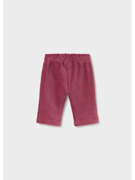 Kinderhose aus Samt in Rosa von