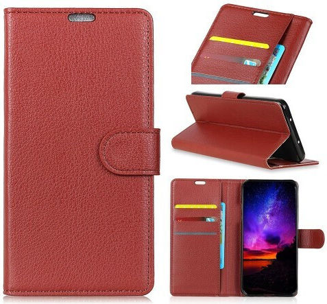 Βάση Στήριξης Wallet Δερμάτινο Καφέ (Xperia 10)