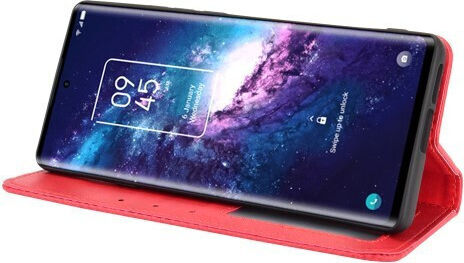 Wallet Synthetic Leather Red (TCL 20 Pro 5G)