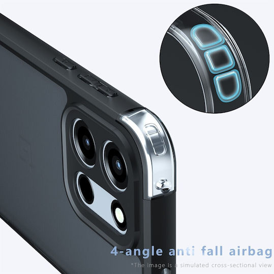 Θήκη Σιλικόνης Tpu Διάφανη Σκληρή Πλάτη Oneplus Nord 6 5g Ce6 5g Turbo 6v 5g Turbo 6 5g Μαύρο