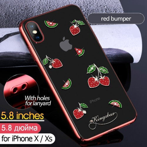 Kingxbar Back Cover Plastic Transparent for iPhone X / XS