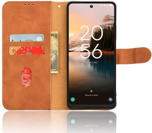 Brieftasche Leder Braun (TCL 40 NXTPAPER 4G)