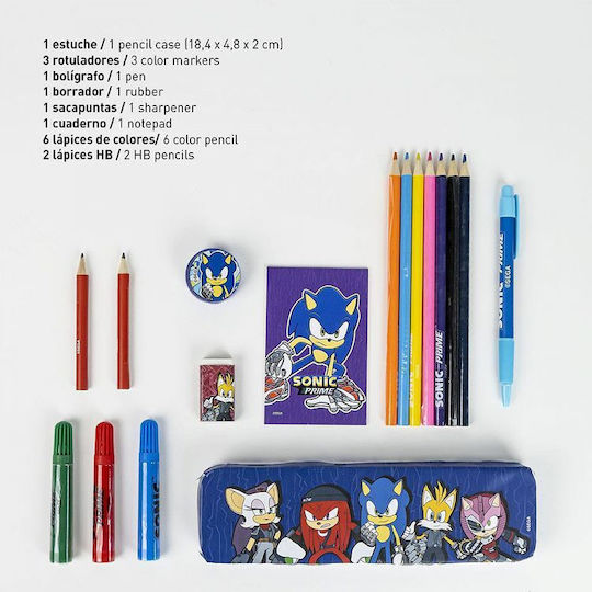 Cerda Sonic Prime Σετ Ζωγραφικής 16τμχ