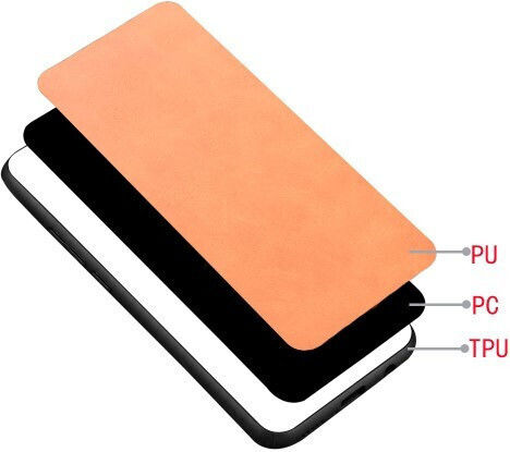 Επένδυση Όψη Umschlag Rückseite Synthetisches Leder / Kunststoff Gelb (Realme C11)