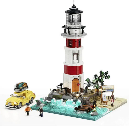 Lumibricks Cuburi de construit educative Sunrise Lighthouse pentru 16+ ani 1632 buc