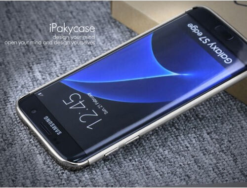 iPaky Electroplating 3-in-1 Задна корица Пластмаса Сребрист (Galaxy S7 Edge)