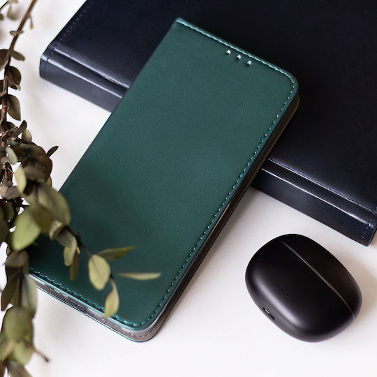 Smart Book Leather / Silicone Green (Oppo Reno 14)