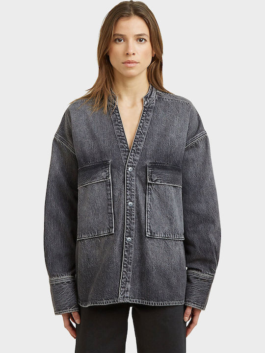 Long Sleeve Women's Shirt Grey