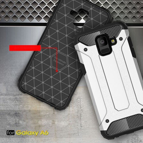 Hurtel Tough Armor Задна корица Пластмаса Син (Galaxy A6 2018)