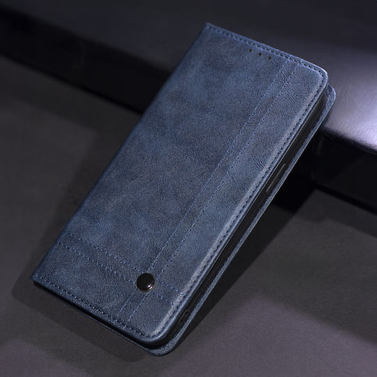 Smart Silicone / Synthetic Leather Book Navy Blue (Redmi Note 15 Pro 5G)