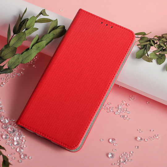 Smart Husă Book Din Silicon Roșie Oppo Reno 15 5G