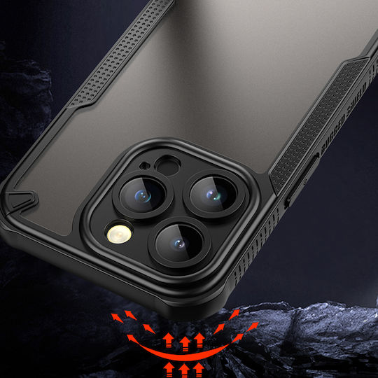 Defender Задна корица Силикон / Пластмаса 1.5мм Черен (iPhone Air)
