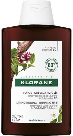Klorane Quinine & B Vitamins Sampon de par împotriva Căderii Părului 200ml
