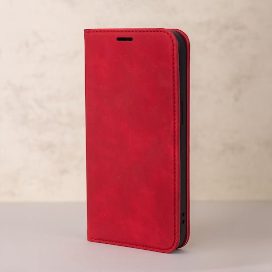 Smart Book Δερματίνης / Σιλικόνης Κόκκινο (Honor 400)