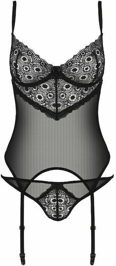 Passion Zinnia Sexy Korsett Korsett Eco Kollektion Schwarzer
