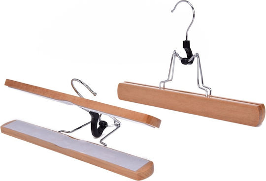 UnicUtil Cârlig de Dulap pentru Pantaloni din Lemn Bej UUUM54X10 10 Buc