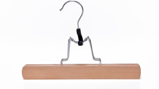UnicUtil Wardrobe Hanger for Pants Wooden Beige UUUM54X100 100 Pieces