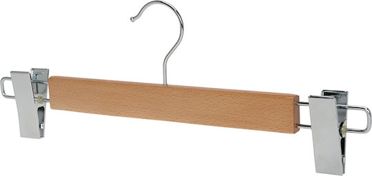 Humero Clothes Hanger for Pants Wooden Beige 100 Pieces
