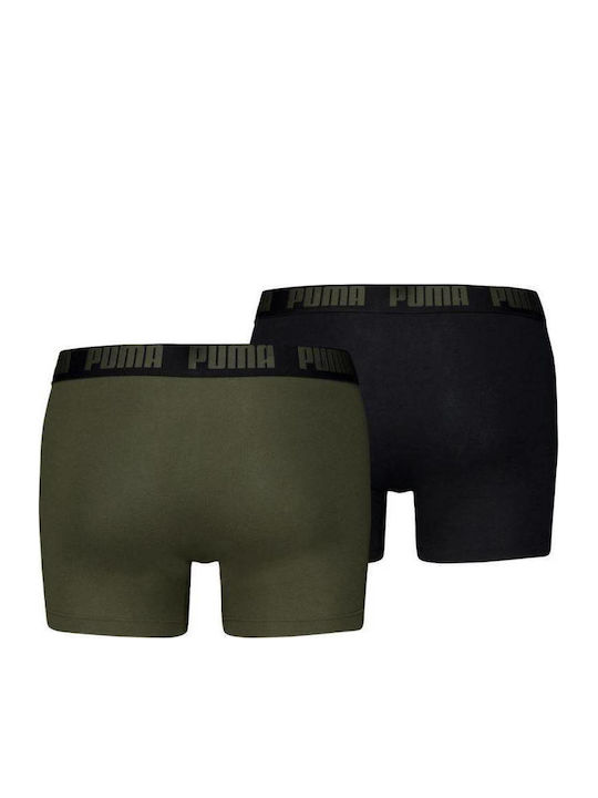 PUMA Everyday Basic Herren Boxershorts Forestgrün 2er Pack