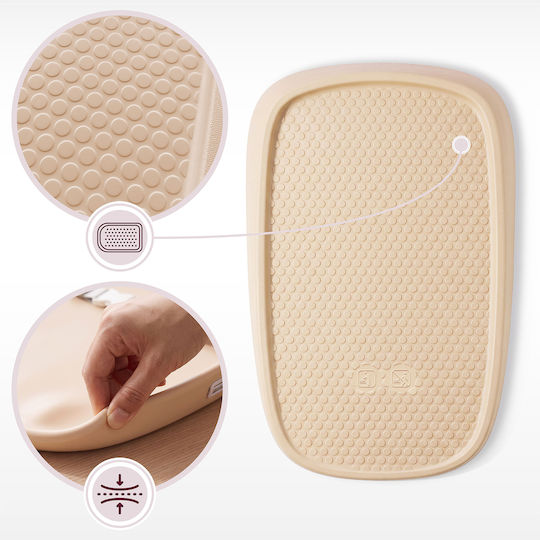 Moby System Σκληρή Αλλαξιέρα Beige για Κρεβάτι 45x69cm