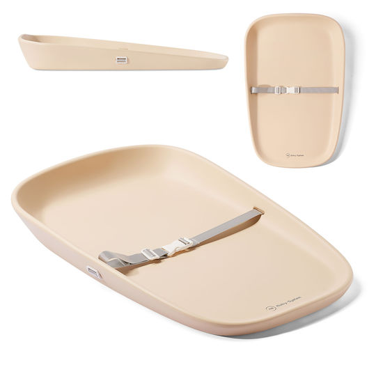 Moby System Σκληρή Αλλαξιέρα Beige για Κρεβάτι 45x69cm