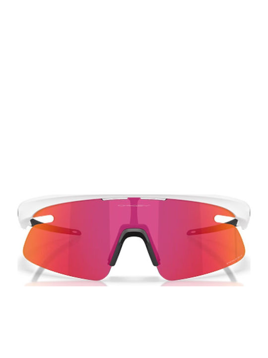Oakley Rslv Lite Prizm Unisex Sunglasses with White Frame