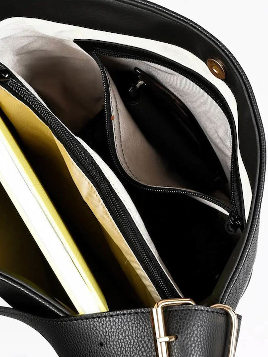 Damentasche Schulter Crossbody Wildleder Schwarze