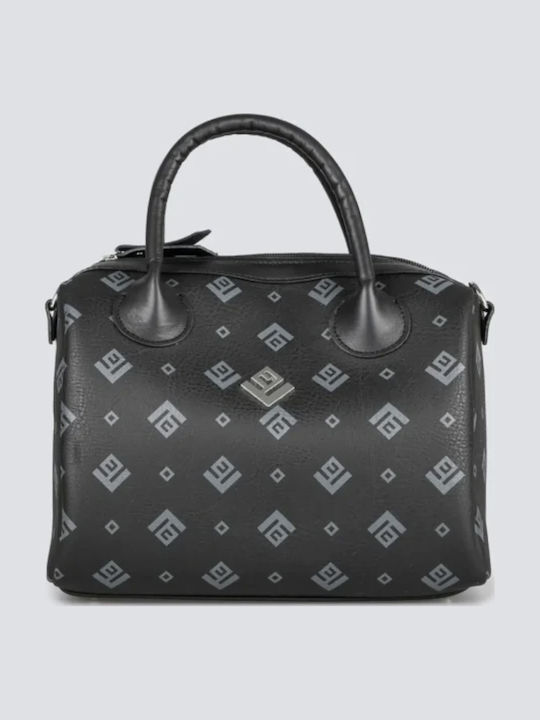 Large Signature Women's Satchel Bag Black