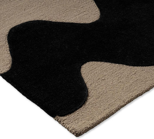 Marimekko Lokki 133905 Covor Handmade Rectangular Negru 140x200cm